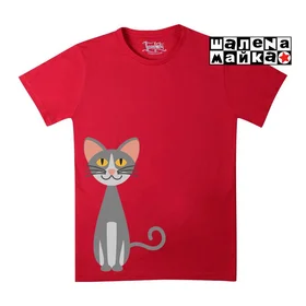 Прикольные футболки: Животные -  Кот  Grey04